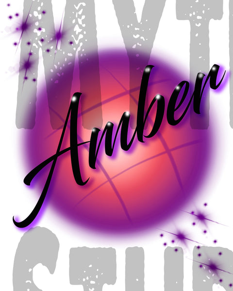 A004 Personalized Custom Airbrushed Name Writing Color Party Design Gift Shirt Design Yours
