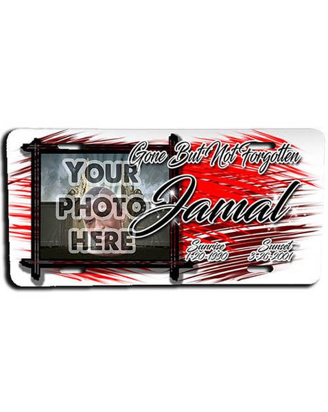 PT005 Personalized Airbrush Your Photo On a License Plate Tag Design Yours