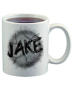 A003 Personalized Airbrush Name Design Ceramic Coffee Mug Design Yours