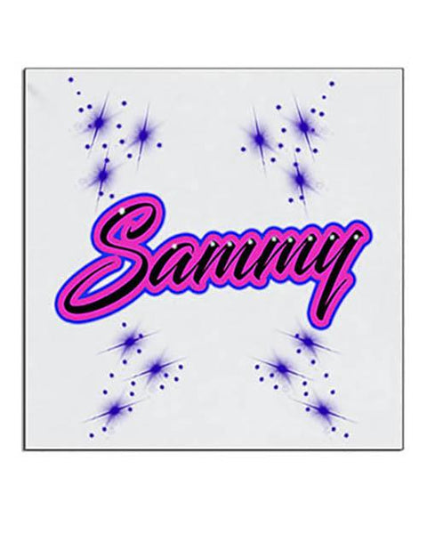 A005 Personalized Airbrush Name Design Ceramic Coaster Design Yours