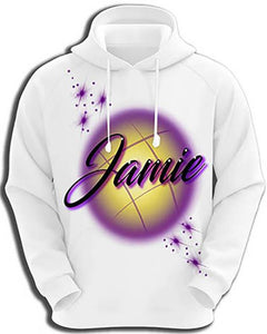 A006 Personalized Custom Airbrushed Name Writing Color Party Design Gift Hoodie Design Yours