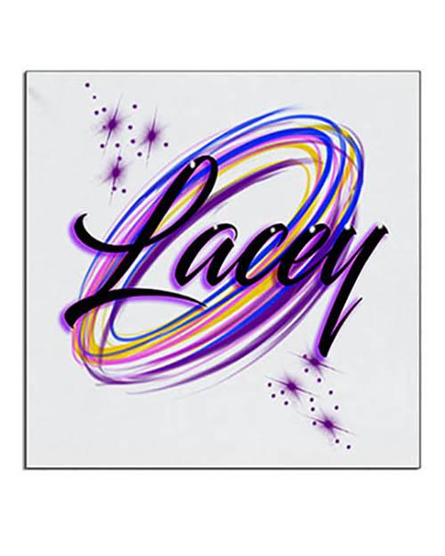 A008 Personalized Airbrush Name Design Ceramic Coaster Design Yours