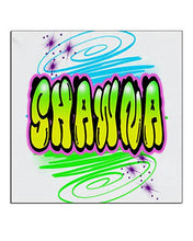 A010 Personalized Airbrush Name Design Ceramic Coaster Design Yours