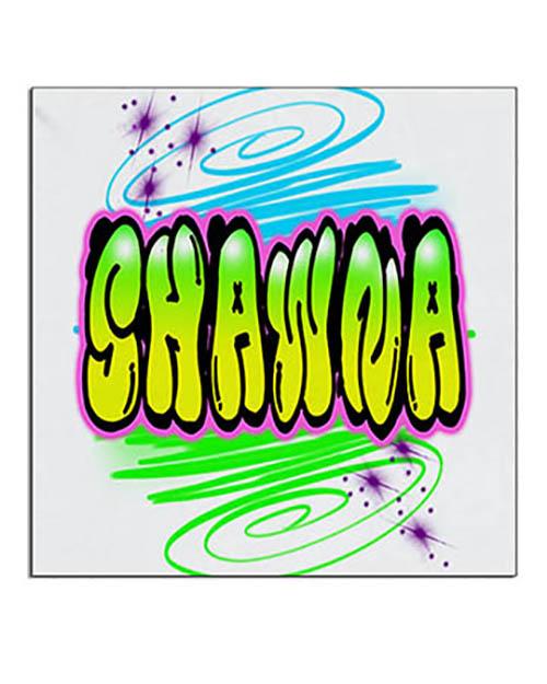 A010 Personalized Airbrush Name Design Ceramic Coaster Design Yours