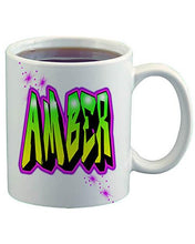A011 Personalized Airbrush Name Design Ceramic Coffee Mug Design Yours