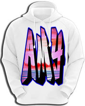 A014 Personalized Custom Airbrushed Name Writing Color Party Design Gift Hoodie Design Yours