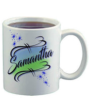 A015 Personalized Airbrush Name Design Ceramic Coffee Mug Design Yours