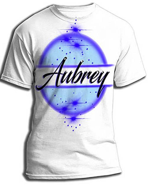 A017 Personalized Custom Airbrushed Name Writing Color Shirt Design Yours