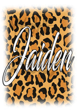 A024 Digitally Airbrush Painted Personalized Custom Cheetah Name Design  Adult and Kids T-Shirt