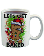 B153 Personalized Airbrush Gingerbreadman Get Baked Ceramic Coffee Mug Design Yours