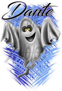 B199 Digitally Airbrush Painted Personalized Custom Ghost Adult and Kids T-Shirt