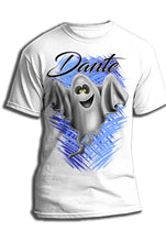 B199 Digitally Airbrush Painted Personalized Custom Ghost Adult and Kids T-Shirt
