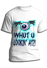 B221 Digitally Airbrush Painted Personalized Custom Evil Eye Adult and Kids T-Shirt