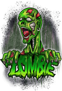 C137 Digitally Airbrush Painted Personalized Custom Zombie Battle Royale  Adult and Kids Hoodie Sweatshirt