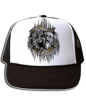 F005 Custom Airbrush Personalized Drama Faces Snapback Trucker Hat Design Yours