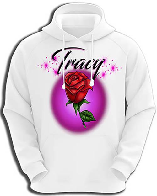 Rose flower hot sale hoodie