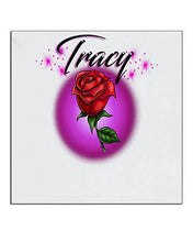 F014 Custom Airbrush Personalized Rose Flower Ceramic Coaster Design Yours