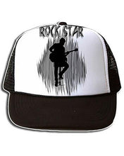 F016 Custom Airbrush Personalized Guitar Music Snapback Trucker Hat Design Yours