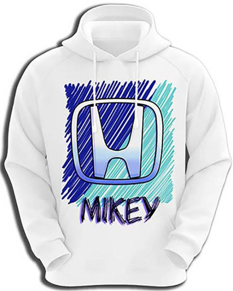 F022 Custom Airbrush Personalized Honda Hoodie Sweatshirt Design Yours