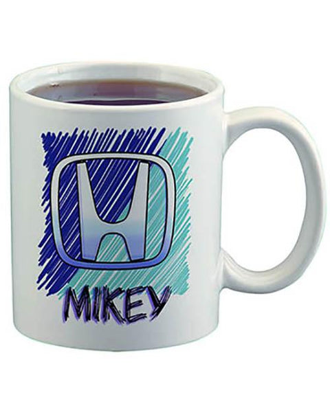 F022 Custom Airbrush Personalized Honda Ceramic Coffee Mug Design Yours