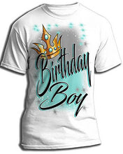 F042 Custom Airbrush Personalized Boy Crown Kids and Adult Tee Shirt Design Yours