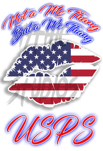 F060 Digitally Airbrush Painted Personalized Custom American Flag Lips  Adult and Kids T-Shirt