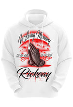F064 Digitally Airbrush Painted Personalized Custom Praying Hands  Adult and Kids Hoodie Sweatshirt