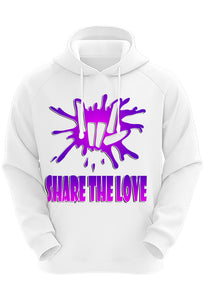 F065 Digitally Airbrush Painted Personalized Custom Share The love  Adult and Kids Hoodie Sweatshirt