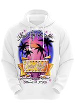 F068 Digitally Airbrush Painted Personalized Custom Casino Beach Scene  Adult and Kids Hoodie Sweatshirt
