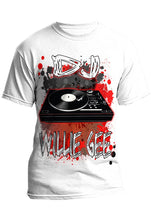 F069 Digitally Airbrush Painted Personalized Custom DJ Record Mixer  Adult and Kids T-Shirt