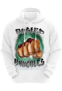F070 Digitally Airbrush Painted Personalized Custom Busted Knuckles  Adult and Kids Hoodie Sweatshirt