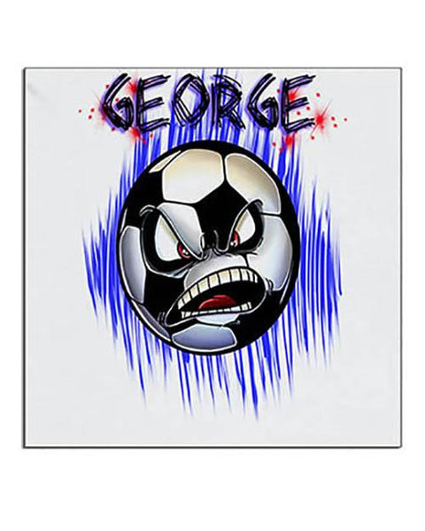 G002 Personalized Airbrush Soccer Ball Ceramic Coaster Design Yours