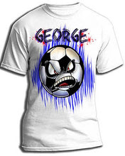 G002 Personalized Airbrush Soccer Ball Tee Shirt Design Yours