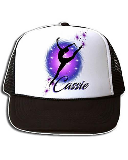 G007 Personalized Airbrush Dancer Snapback Trucker Hat Design Yours