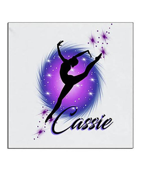 G007 Personalized Airbrush Dancer Ceramic Coaster Design Yours