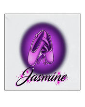 G008 Personalized Airbrush Ballet Shoes Ceramic Coaster Design Yours