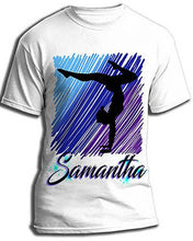G012 Personalized Airbrush Gymnastics Tee Shirt Design Yours