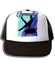G013 Personalized Airbrush Gymnastics Snapback Trucker Hat Design Yours