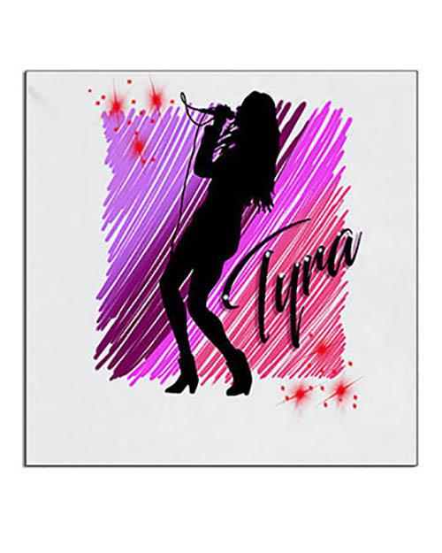 G014 Personalized Airbrush Singer Musician Ceramic Coaster Design Yours