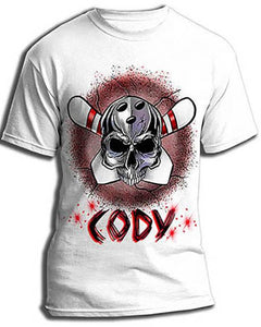 G017 Personalized Airbrush Bowling Tee Shirt Design Yours