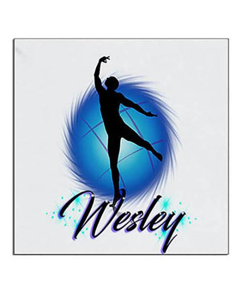 G019 Personalized Airbrush Dance Ceramic Coaster Design Yours