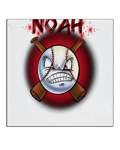 G020 Personalized Airbrush Baseball Ceramic Coaster Design Yours