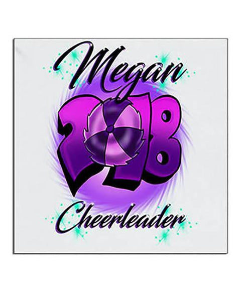 G027 Personalized Airbrush Cheerleading Ceramic Coaster Design Yours