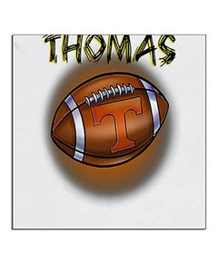 G030 Personalized Airbrush Football Ceramic Coaster Design Yours
