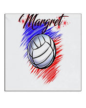 G031 Personalized Airbrush Volleyball Ceramic Coaster Design Yours