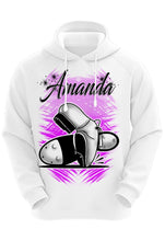 G039 Digitally Airbrush Painted Personalized Custom Clogging  Adult and Kids Hoodie Sweatshirt