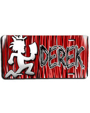 H024 Custom Airbrush Personalized Juggalo Hatchetman License Plate Tag Design Yours