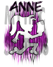 H025 Custom Airbrush Personalized Hatchet Girl Juggalette Tee Shirt Design Yours