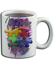 H051 Custom Airbrush Personalized Autism Logo Ceramic Coffee Mug Design Yours