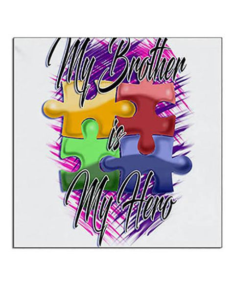 H051 Custom Airbrush Personalized Autism Logo Ceramic Coaster Design Yours